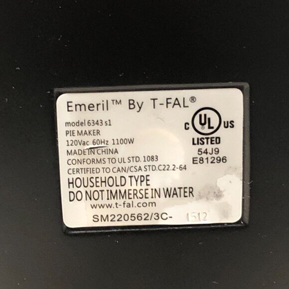Emeril T-fal Mini Pie/Cake Maker Freeze meat pies! - Picture 3 of 9